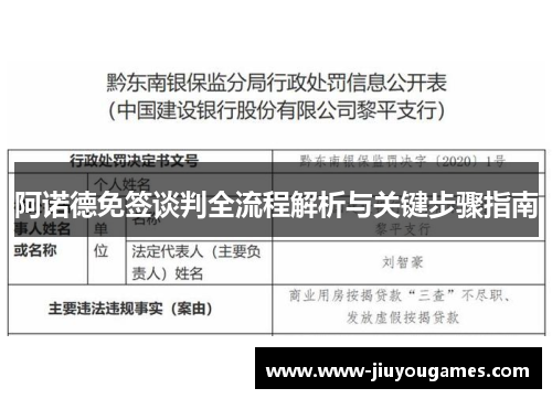 阿诺德免签谈判全流程解析与关键步骤指南